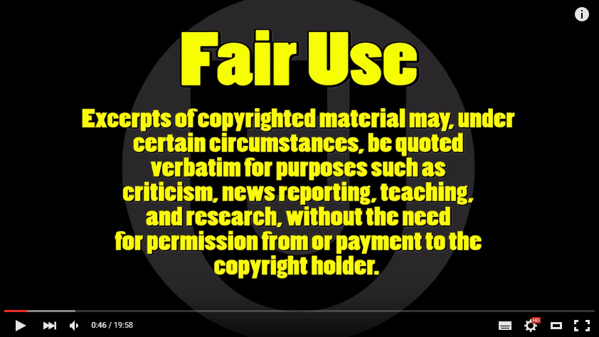 What s Fair Use And What s Going On At YouTube 